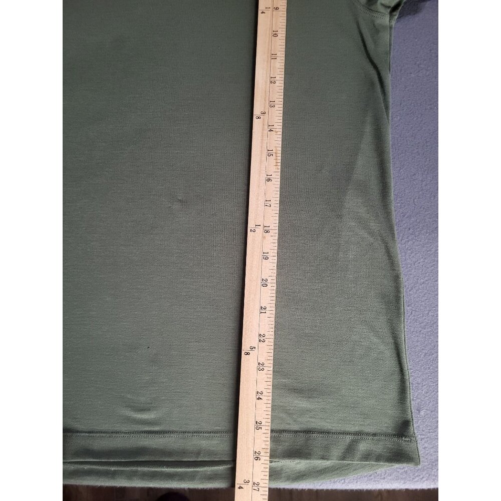 LULULEMON Men's Olive Green Polo Shirt Short Sleeve Athleisure Performance NO SZ - Picture 5 of 7